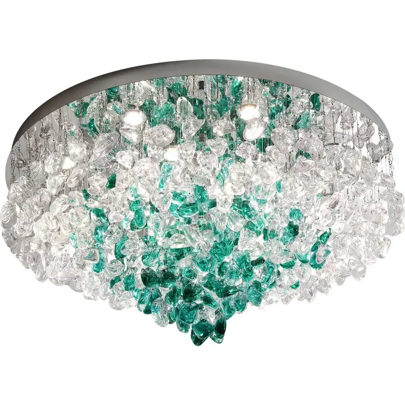 

French light luxury lamp, modern living room ceiling lamp, Italian designer retro villa cream wind bedroom lamp