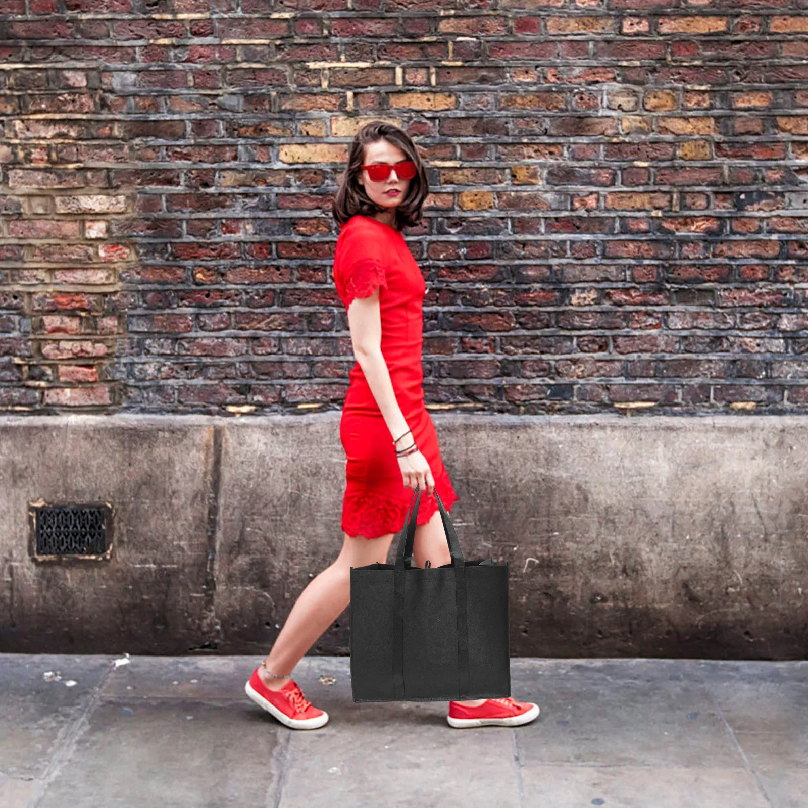 

3Pcs Shopping Bags Set Reusable Foldable Grocery Tote Large Capacity Portable Storage Bags for Daily Use Oxford Cloth Handbag