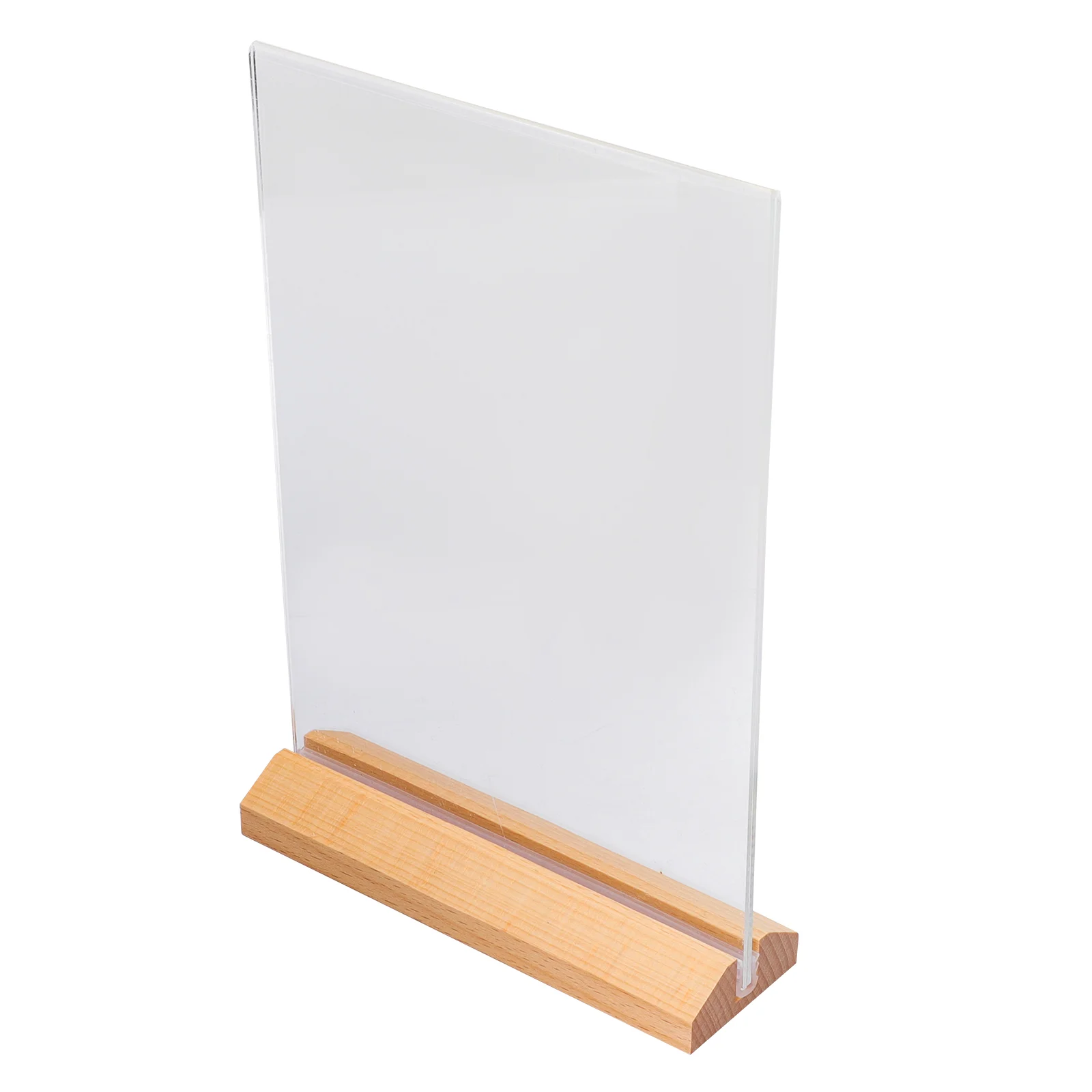 Table Display Board Menu Holder Transparent Sign Picture Frames Holders Standing Easels for Price Tag Showing Notes