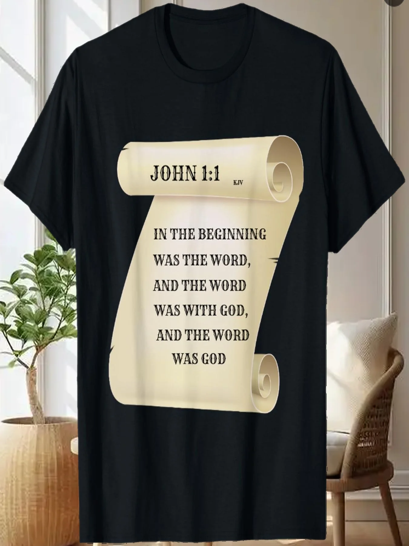 

Христианская футболка — футболка John 1:1 In The Beginning Was The Word