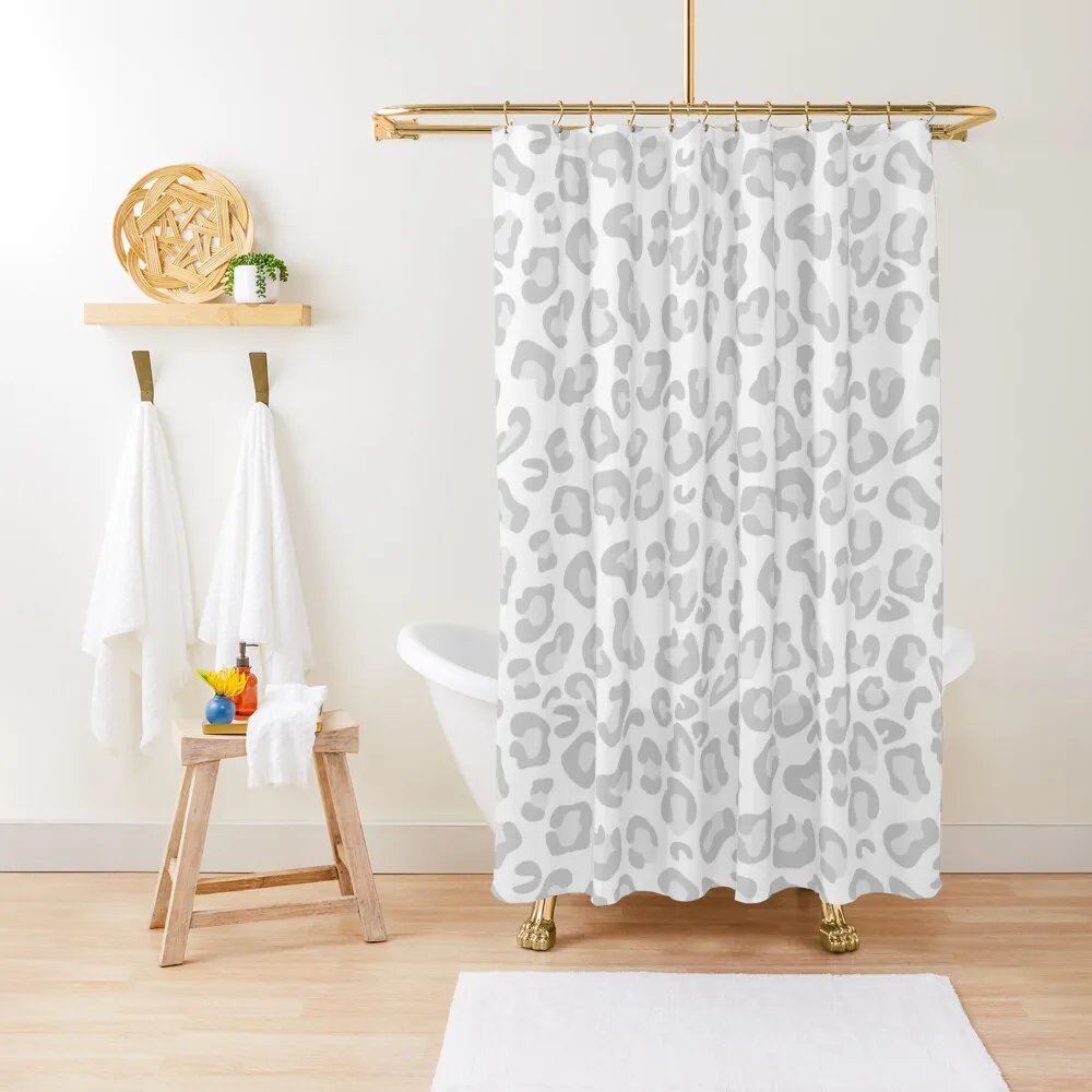 

greyscale cheetah/leopard Shower Curtain Curtain For Shower Curtains For The Bathroom