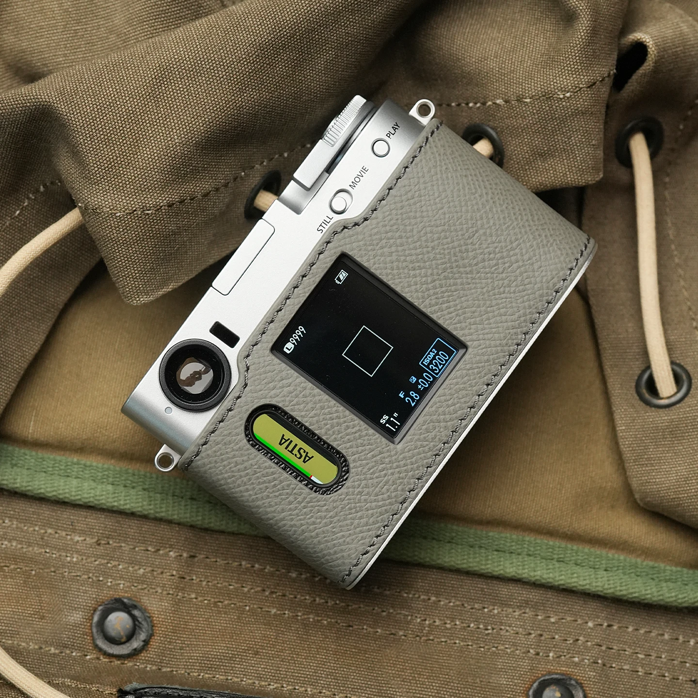 Mr.Stone for Fujifilm X-Half Camera Case Protective Case Camera Bodysuit Xhalf Camera Handmade Genuine Leather Camera Bag