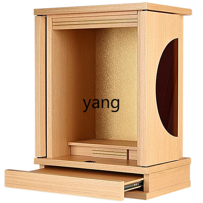 Yjq Wall-Mounted Simple Wall Cupboard Guanyin God of Wealth Household Economical Altar Household