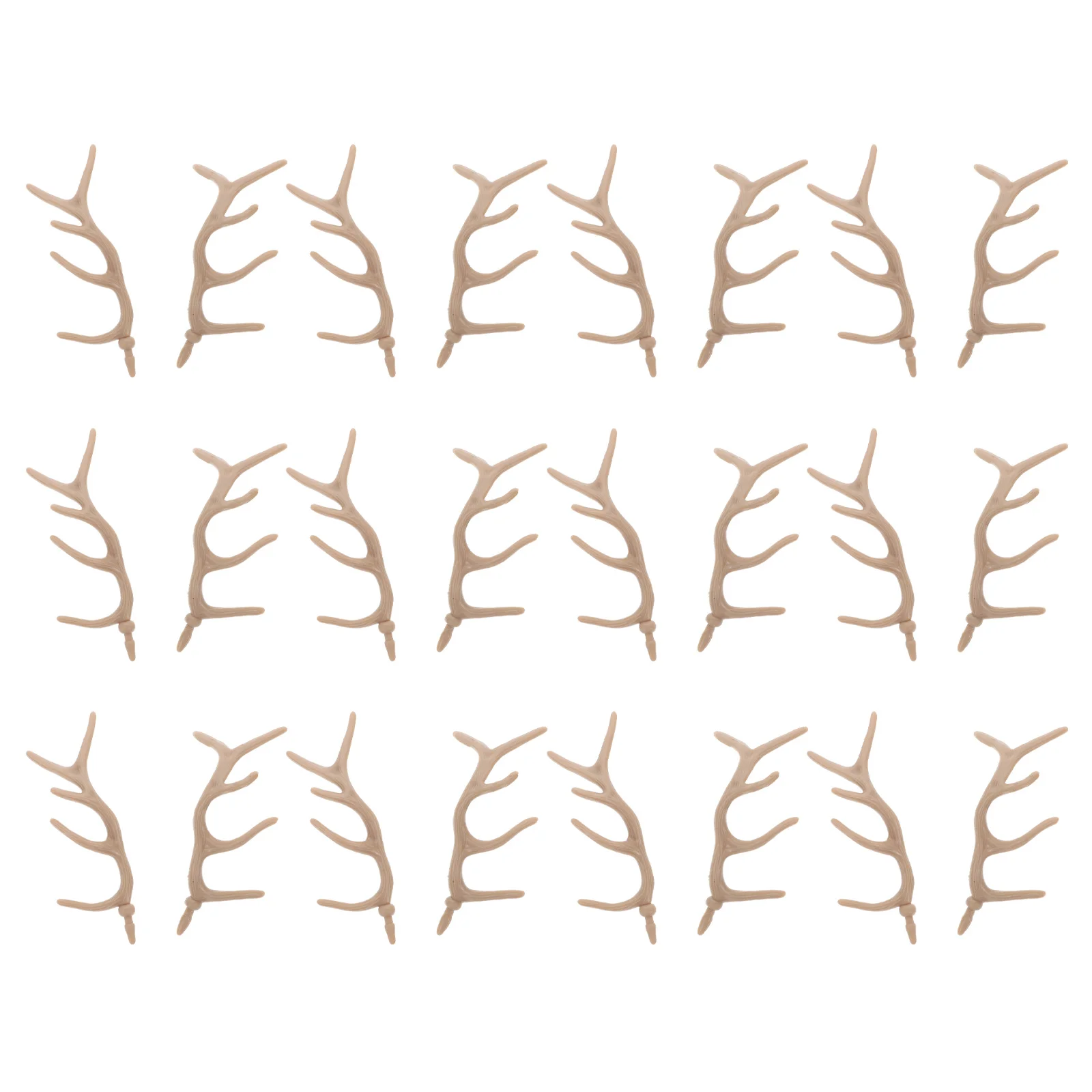 

12Pairs Delicate Branch Craft Antler Snowman Ornament Christmas Mini Reindeer Antler Craft For Crafts Suite Plastic Branch Decor