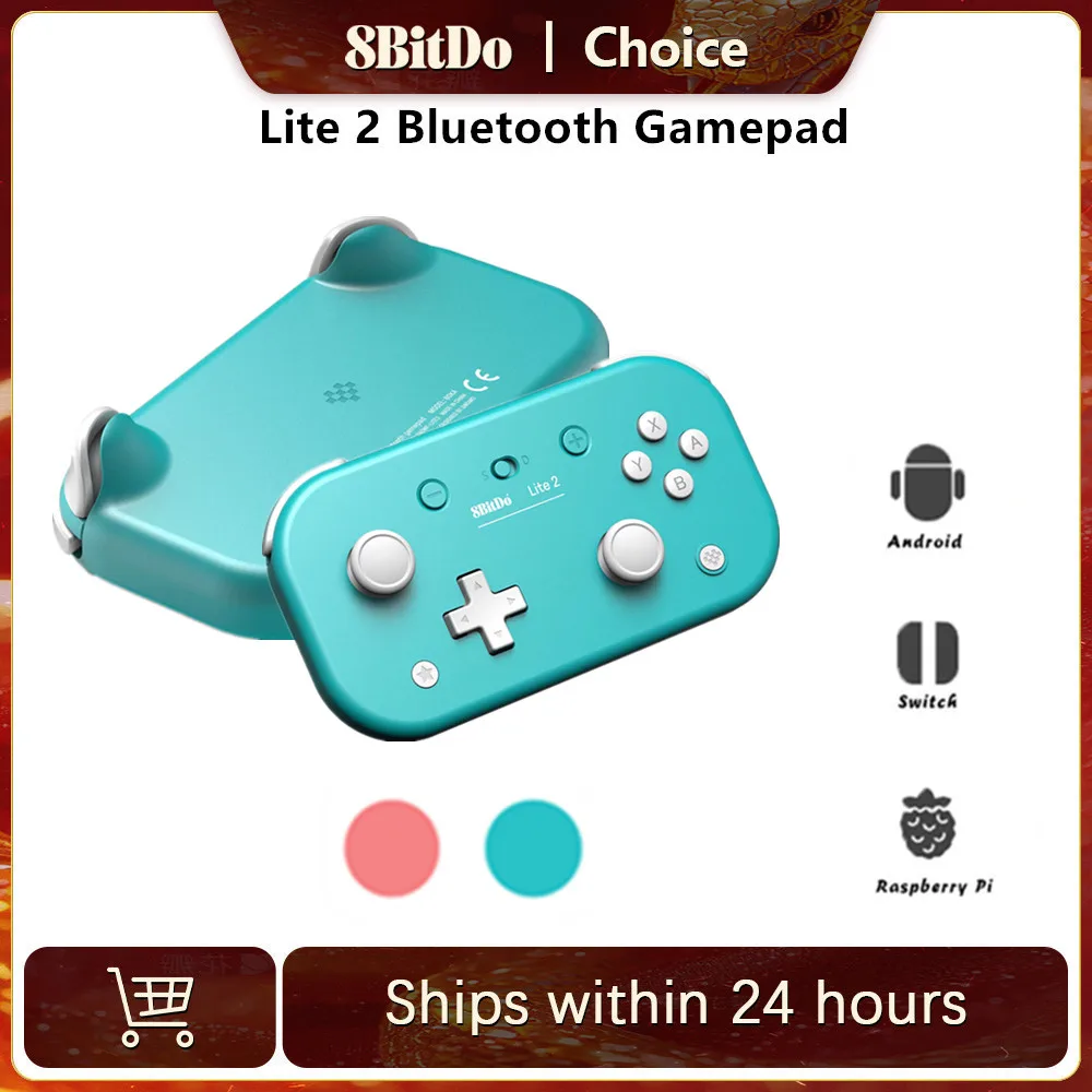8BitDo Lite 2 Bluetooth Gamepad Game Controller Vibration Wireless Joystick for Nintendo Switch Apple Android Raspeberry Pi