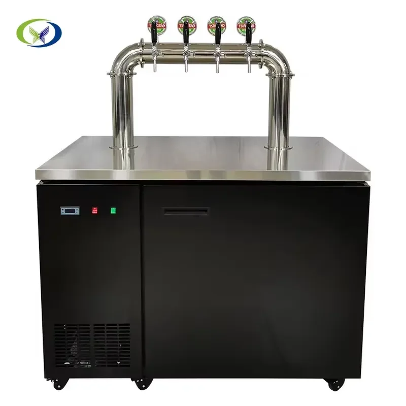 Tabletop Beer Dispenser Tower for Restaurant Bar Hotel Wedding Party Cold Drink Beverage Serving Equipment Stainless Steel