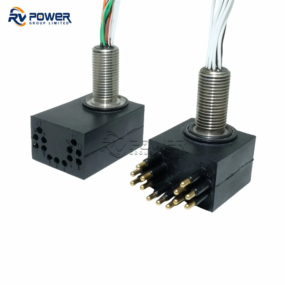DLPBH13M Power Ethernet Low Profile Series Bulkhead Connector 13 Pin Contact Female