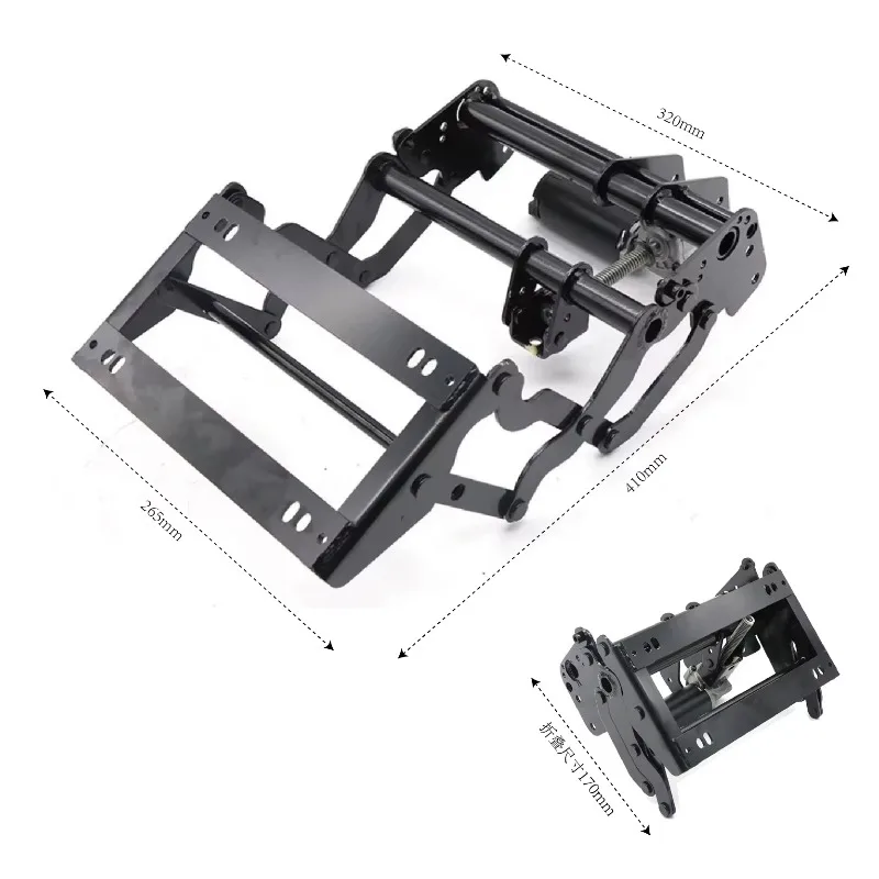 12V VIP aircraft electric leather seat footrests for camper vans, featuring adjustable supports and extended footrests