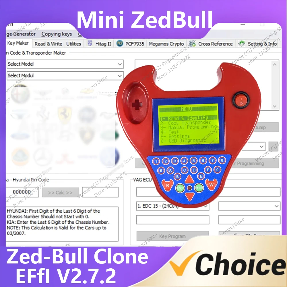 

Версия 2024 Mini ZedBull V508 Red Clone EF-fI V2.7.2 Автомобильная система защиты от угона Поиск PIN - кода Программирование OBD Переадресация Клонированная USB коммуникационная операционная система winXP / win7