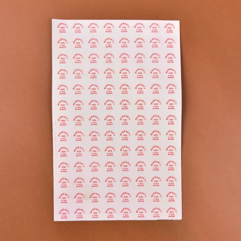 2sheets/208pcs Warranty Void If Damaged Protection Security Label Sticker Seal