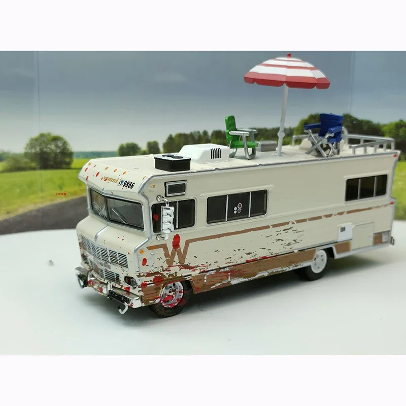 Greenlight Diecast Alloy 1:64 Escape Bus Model 1973 Old Version Static Collection Decorated Holiday Gifts Toys