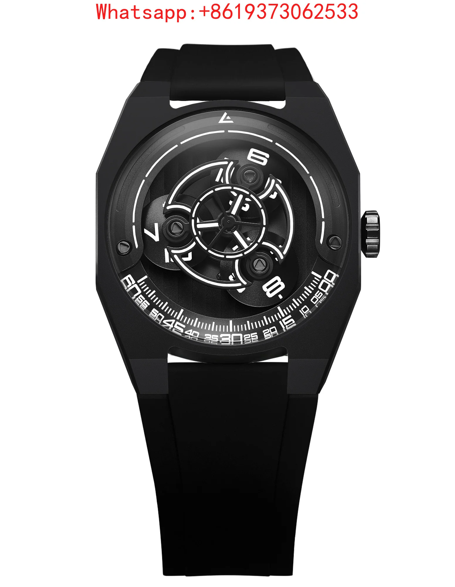 316L stainless steel mechanical watch independent watchmaking flat star wheel waterproof ultra bright sapphire glass