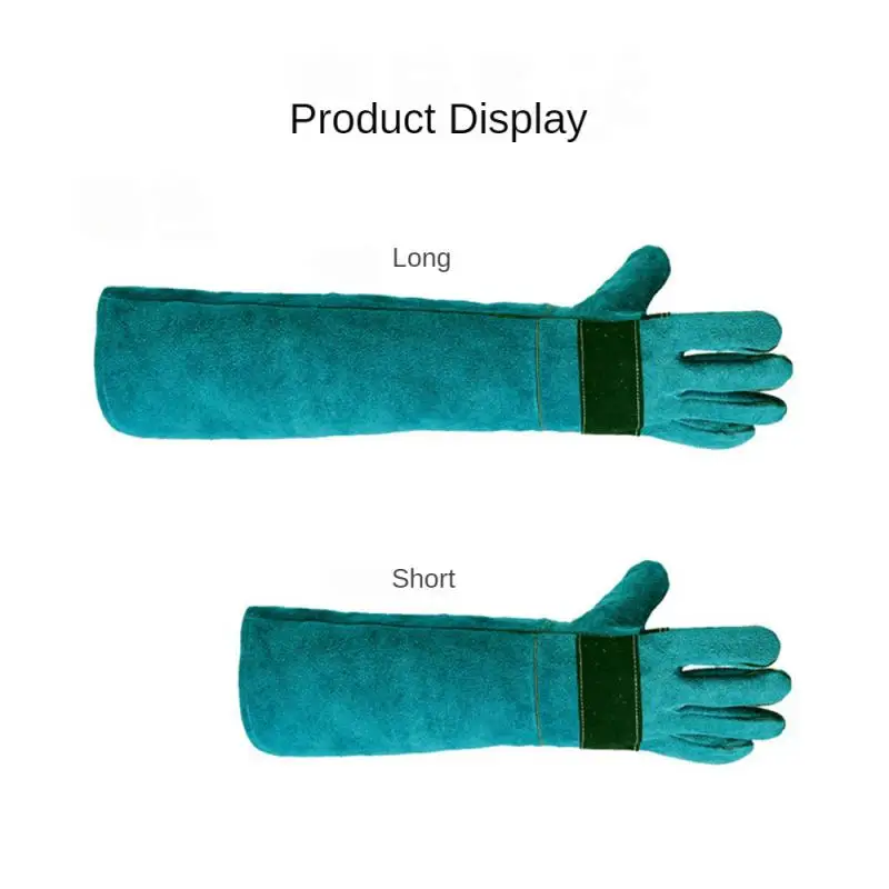 Anti-Bite Safety Gloves Multi-function Ultra Long Leather Pets Grip Biting Protective Gloves For Catch Dog Cat Reptiles Animal