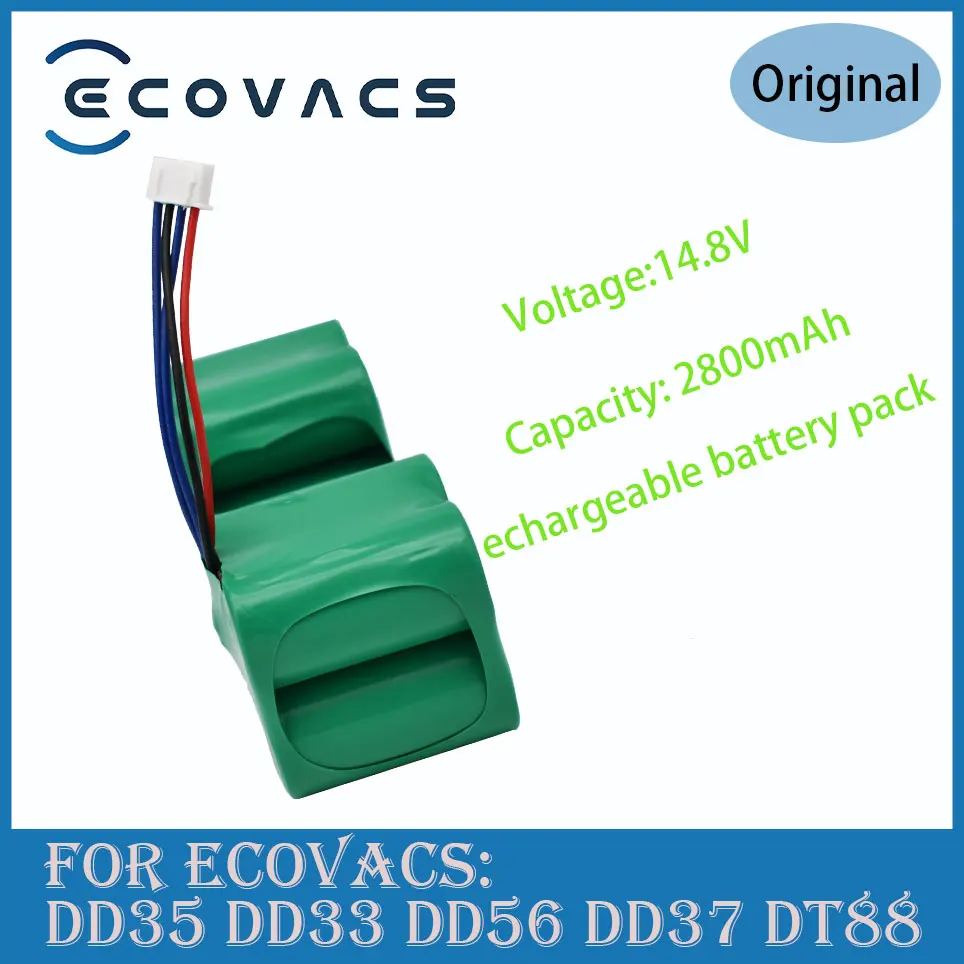 

ECOVACS 4500MAH Sweeper Battery for ECOVACS DD35 DD33 DD56 DD37 DT88 DE55 DE53 DE35 DE33 DM65 DC68 DN33DN36DG710DG716 Power Bank