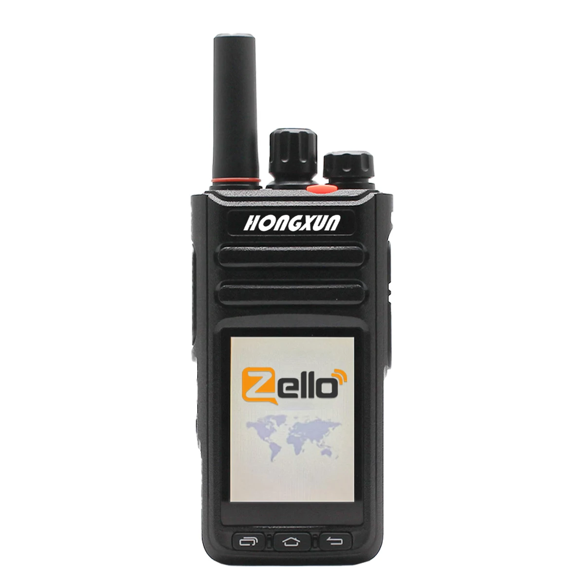 HX T82 Android 9.1 Walkie Talkie Real PTT 4G Handheld POC 5000km Global Talk Range GPS Position Zello T82 Sim Card Frequency