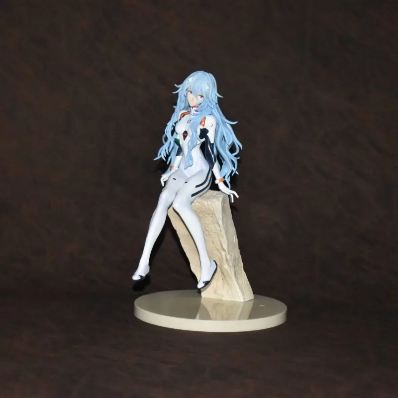 23ซม.Bandai EVAอะนิเมะรูปAyanami Reiรูปปั้นคอลเลกชันAction Figuresของเล่นเดสก์ท็อปตกแต่งจี้เด็กของขวัญวันเกิด