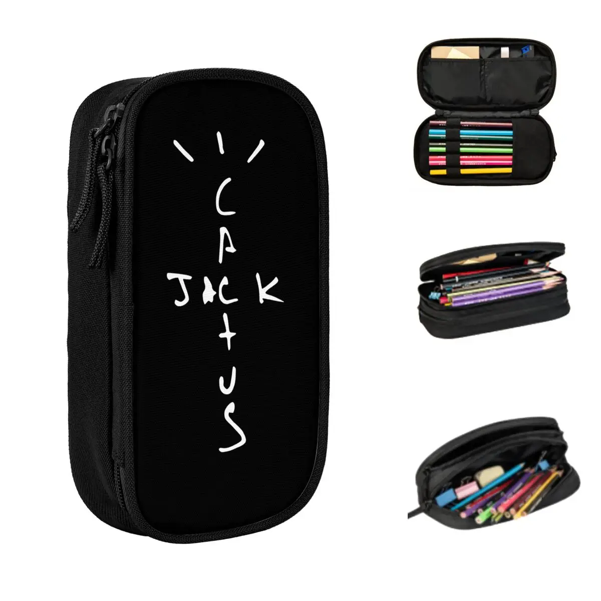 jack cactus lapis estojos para meninos e meninas grande capacidade pen bags pen box lapis pouch para estudantes papelaria escola e escritorio melhor logos 01