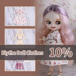 DBS Blythe clothes just fit for 30cm Blythe & ICY DOLL lace dress bow knot pink green princess suit girl gift toy licca outfit