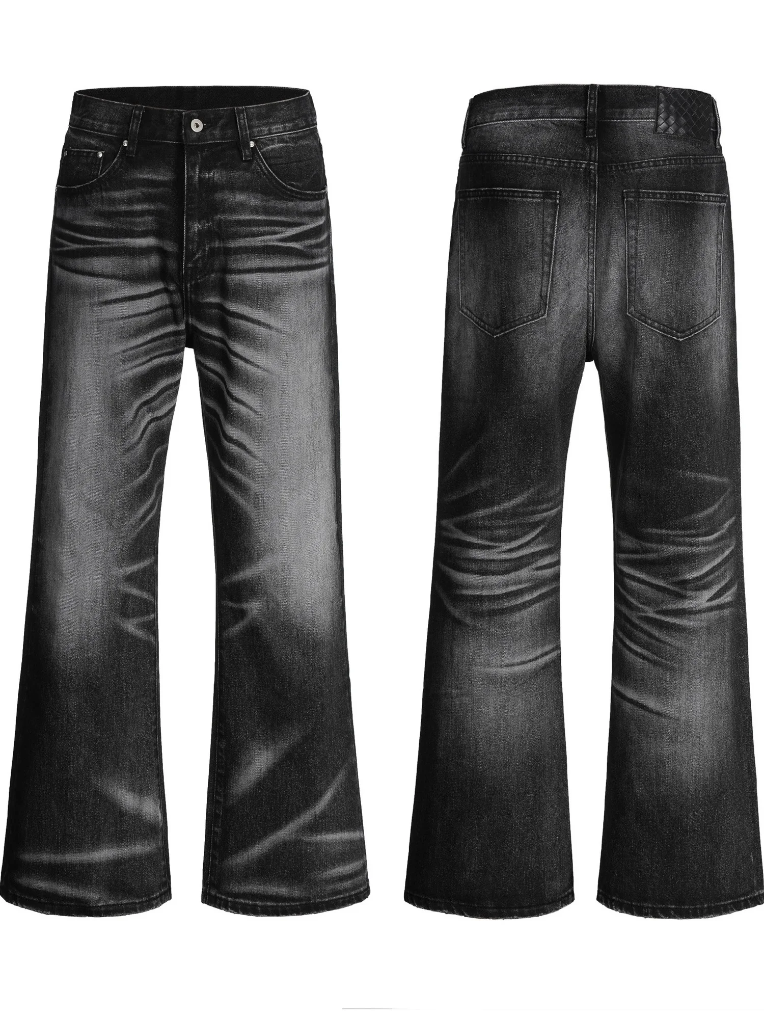 

Джинсы-колокольчики в стиле ретро, мужские утягивающие длинные брюки CleanFit, крутые брендовые длинные брюки High Street Vibe, винтажные прямые джинсы