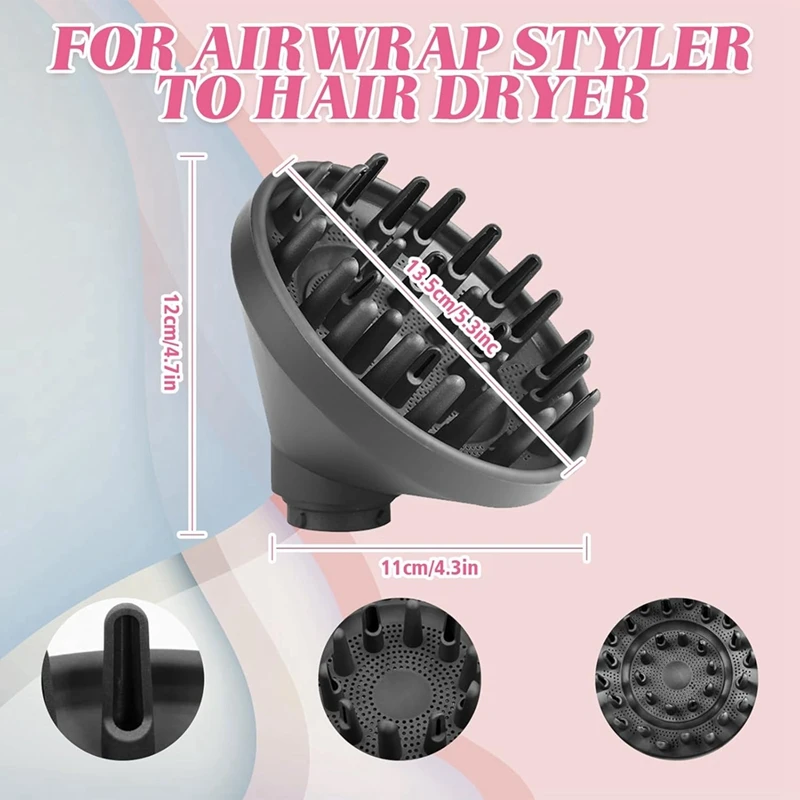 Diffuser Nozzle Curling Iron Converting For Dyson Airwrap HS05 HS03 HS01 Styler Hair Dryer Diffuser Nozzle Attachment