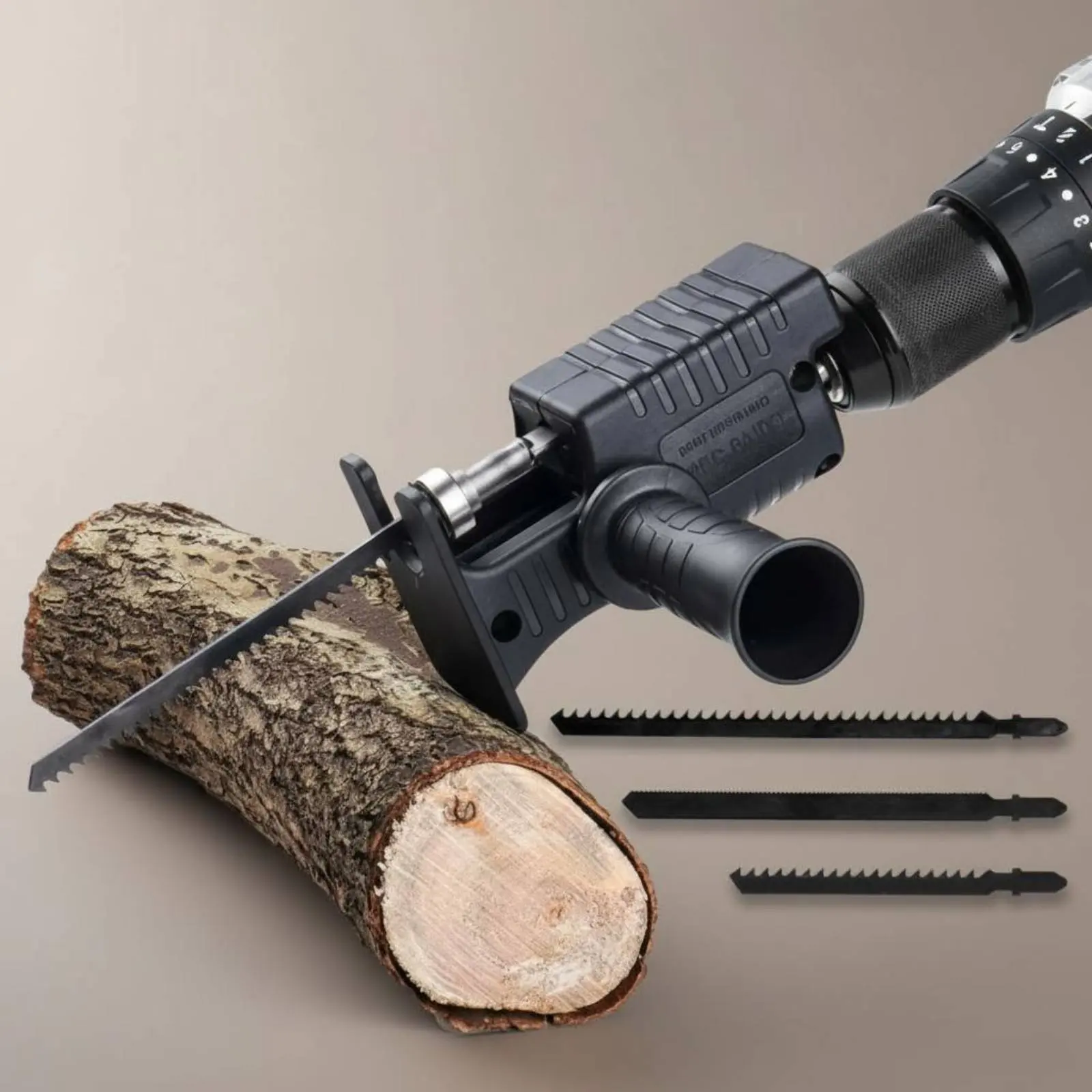Drill to Reciprocating Saw Adapter Wood Cutting Drill Saw Attachment Power Tool Accessory Long-Lasting Lightweight for DIY Users