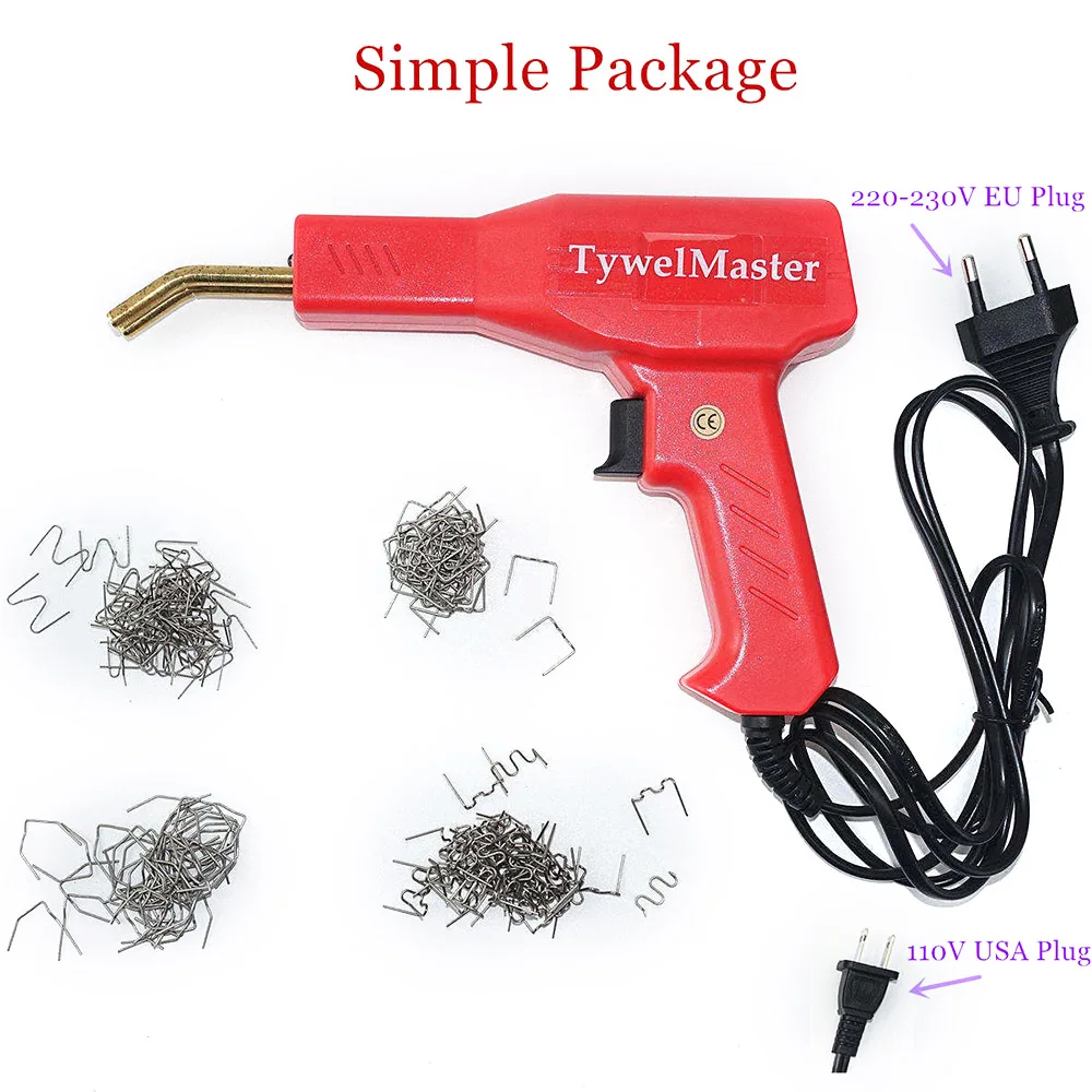 Imagem -04 - Quente Grampeador Ferramentas Carro Pára-choques Kit de Reparo Garagem do ce Real Pvc Plástico Pistola de Solda Máquina de Solda de Plástico Profissional