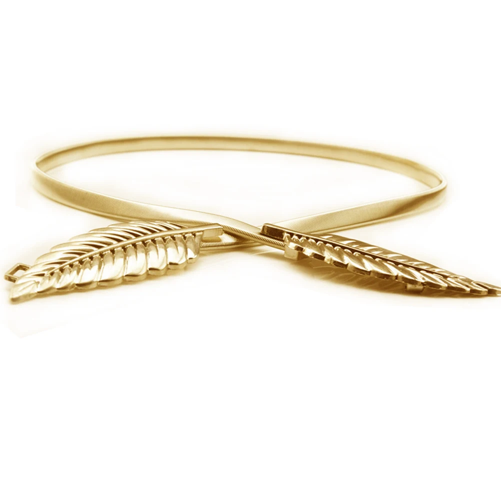 حزام خصر معدني مزخرف على شكل ورقة ذهبية لحفلات الزفاف، حزام خصر معدني قابل للتعديل، أنيق ومتين ولا يبهت، هدية للنساء