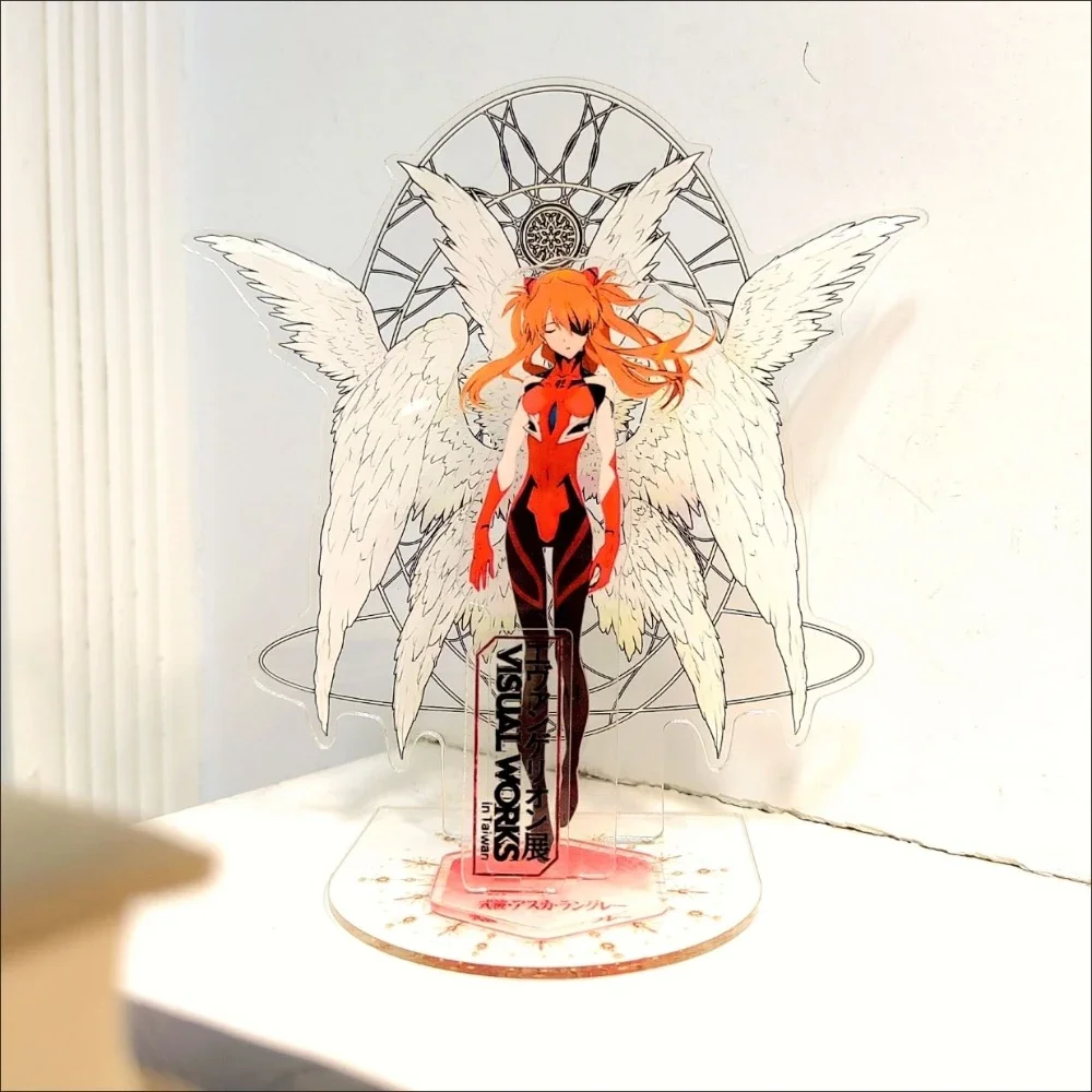 New Asuka Langley Acrylic bracket Stand EVA  Anime peripherals Cute Cartoon Desktop Ornaments Friends Toys Gift