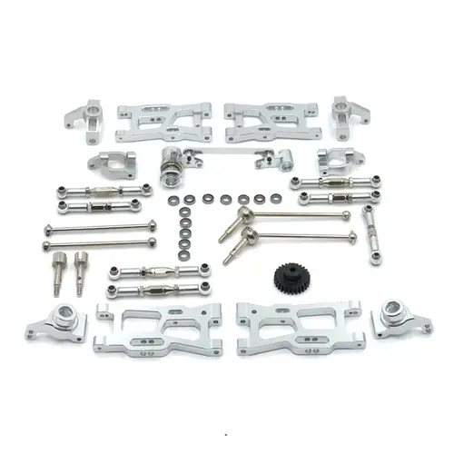 Wltoys 144010 144002 124017 124019 124018 144001 124007 RC car Parts Upgrade Metal Kit drive Shaft Pull Rod Swing Arm Steering - Image 11