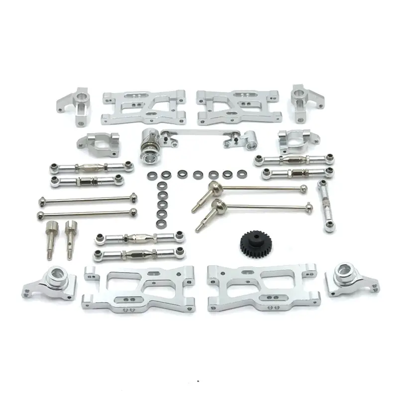 Wltoys 144010 144002 124017 124019 124018 144001 124007 RC car Parts Upgrade Metal Kit drive Shaft Pull Rod Swing Arm Steering - Image 11