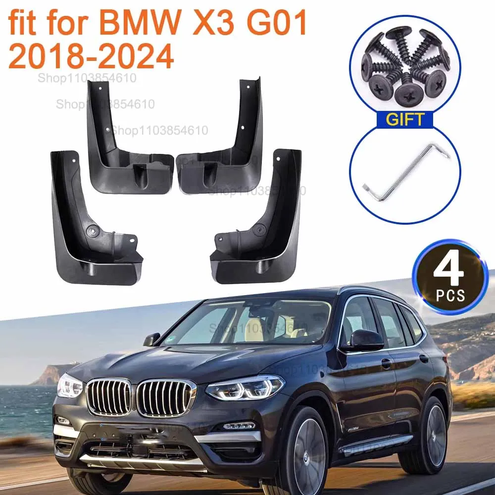 

for BMW X3 G01 2018 2019 2020 2021 2022 2023 2024 Mudflap Mudguard Fenders Splash Guards Front Rear Wheel Car Stying Accessories