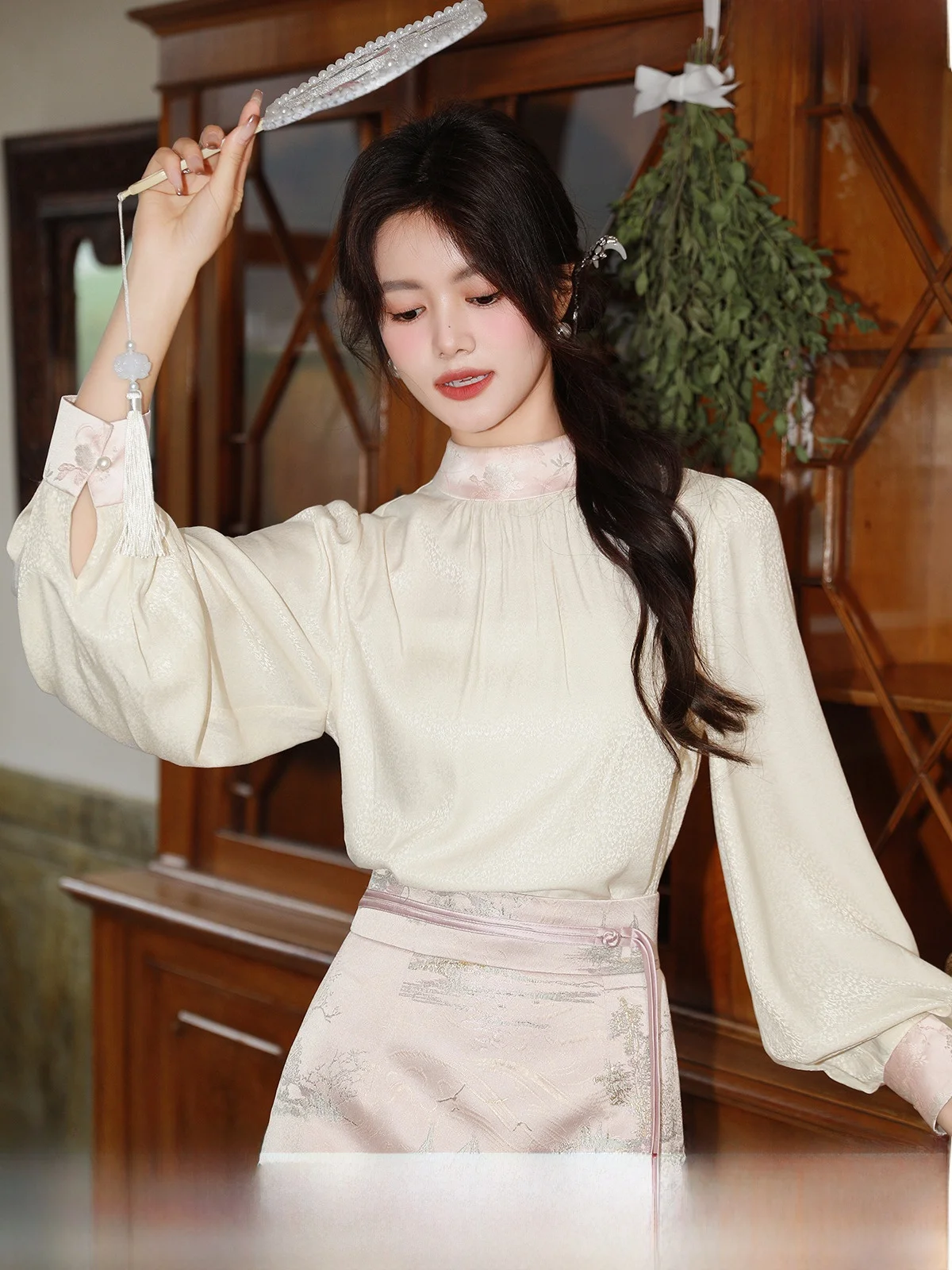 

Новое китайское женское длинное све, белое ирт, весна-осень, Новое поступление, модная офисная одежда свободного кроя от SuBen