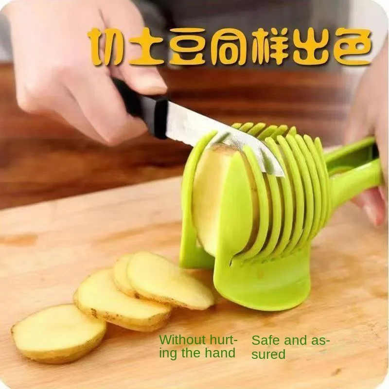 Handheld Multifunctional Food Clip Stainless Steel Plastic Lemon Slicer Round Separator Manual Operation Fruit Separator