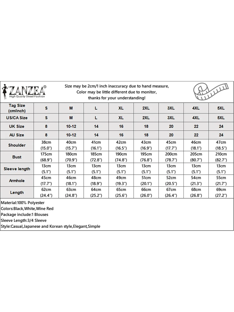 Zanzea-女性用ラウンドネックルーズチュニックプリントブラウス、レトロなバット3/4スリーブトップス、特大シャツ、ホリデーファッション、秋、2024