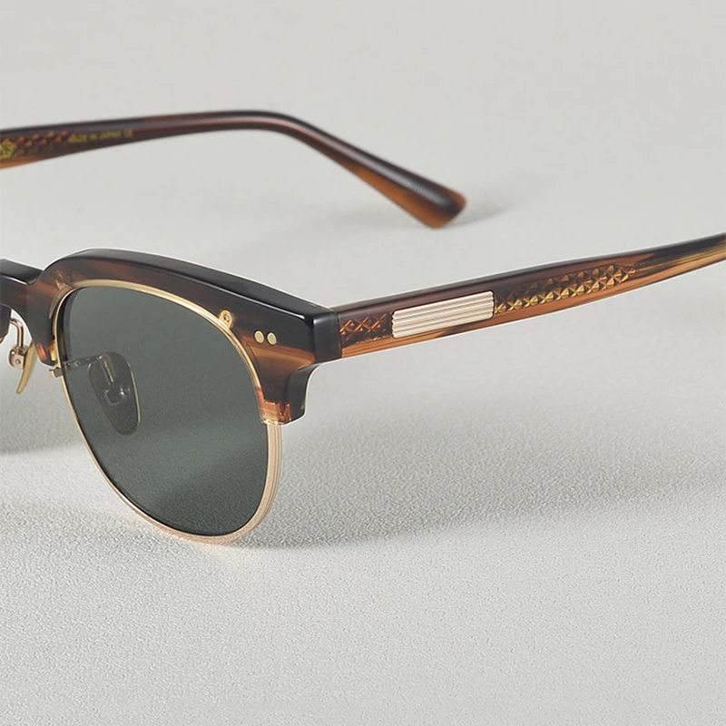 Round Sunglasses Fashion Retro Glasses Frame UV400 Acetic Polarized Men Women Myopia Driving Travel Colorful Spectacle Frames
