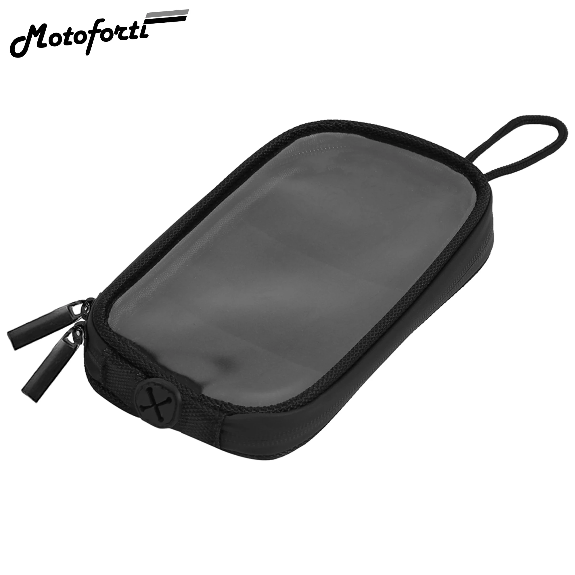 

Motoforti 7'' Magnetic Motorcycle Bag Waterproof Motorcycle Tank Bag with Headphone Hole Phone Holder