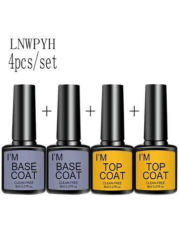 4-częściowy zestaw żelowych lakierów do paznokci Półtrwały zestaw do manicure Soak Off LED UV Gel Varnishes Set 4Pcs/Set
