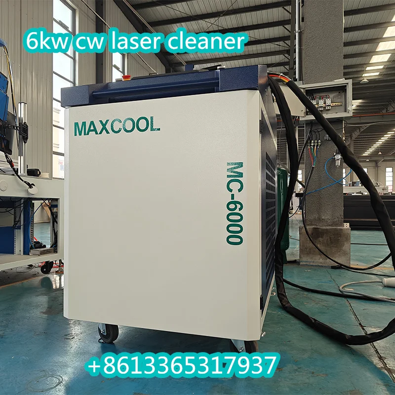Maxcool Handheld Metal Rust Removal Fiber Portable Laser Cleaning Machine 6kw Laser for Laser Welding Rust Cleaning Machines