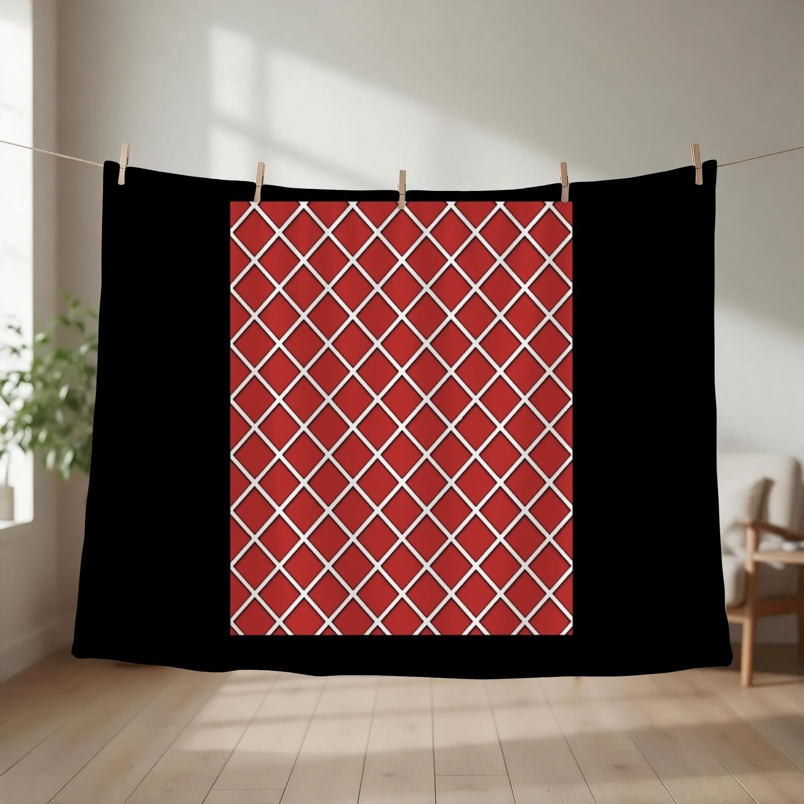King Crimson pattern high quality Throw Blanket couch cozy soft plush fuzzy picnic outdoor blanket