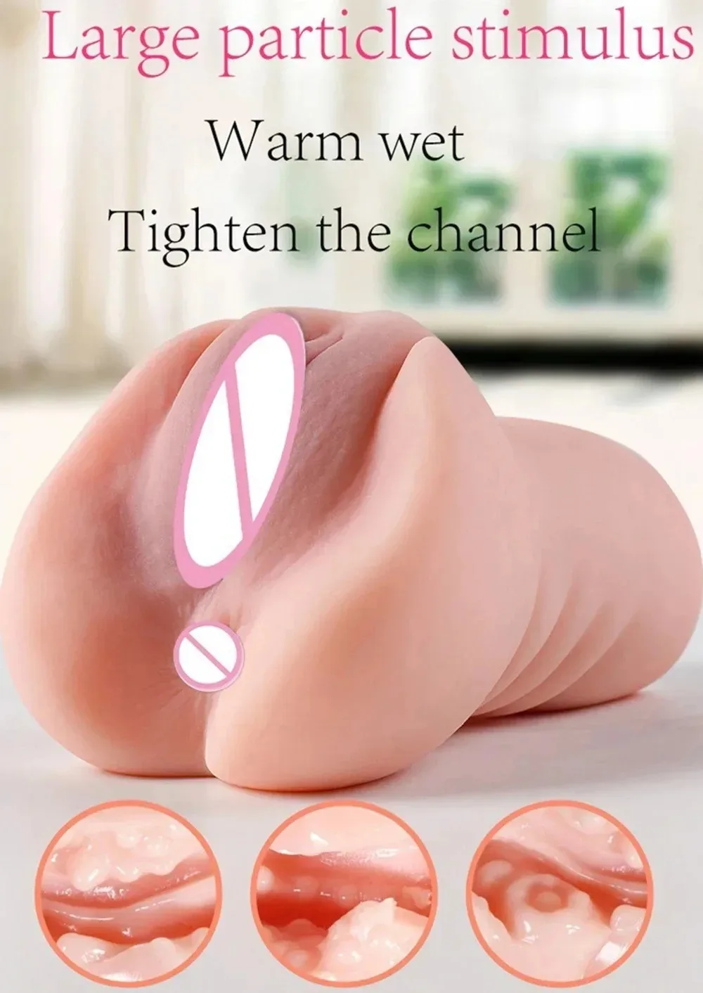 Adult Male Sex Toy, Airplane Cup, Masturbation Cup,stimulating Glans,realistic Female Vagina,3D TPE Material, Butter, Pocket Cat