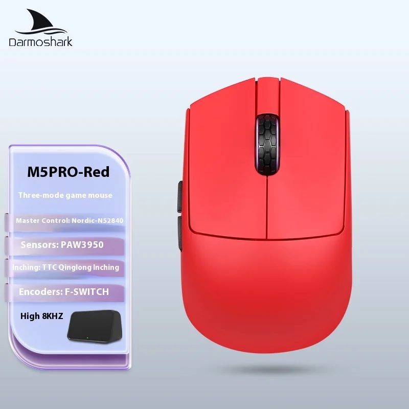 New Darmoshark M5 PRO WirelesThree-mode Gaming Mouse PixArt