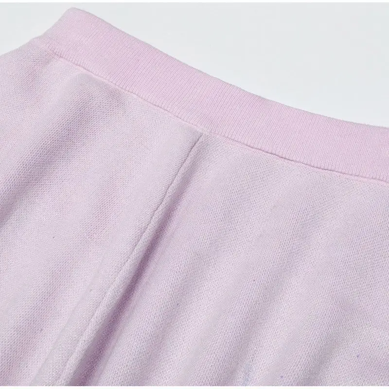High Quality Fashionable Knitted 3D Flower Heavy Embroidery Midi Skirt Standard Fit H-Line Spring New Style for Middle-Aged W...