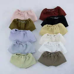Handmade Casual Shorts For 10cm Cotton Doll Trousers Doll Sports Clothes For 1/11 1/12 OB11 Dolls Wear Kids Toy Doll Accessories