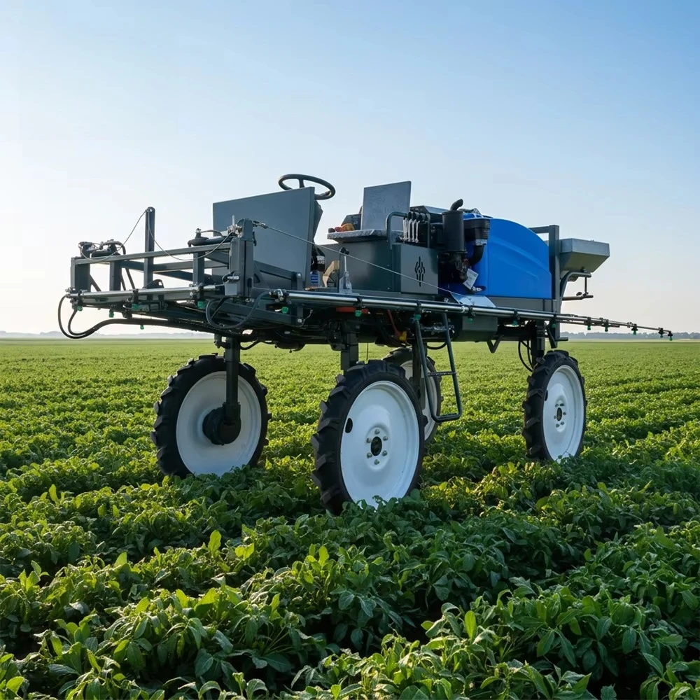 Self-Propelled Boom Sprayer 500L 20HP Four Wheel High Performance Agriculture Trigger Spraying Machine Farm Pest Control Sprayer