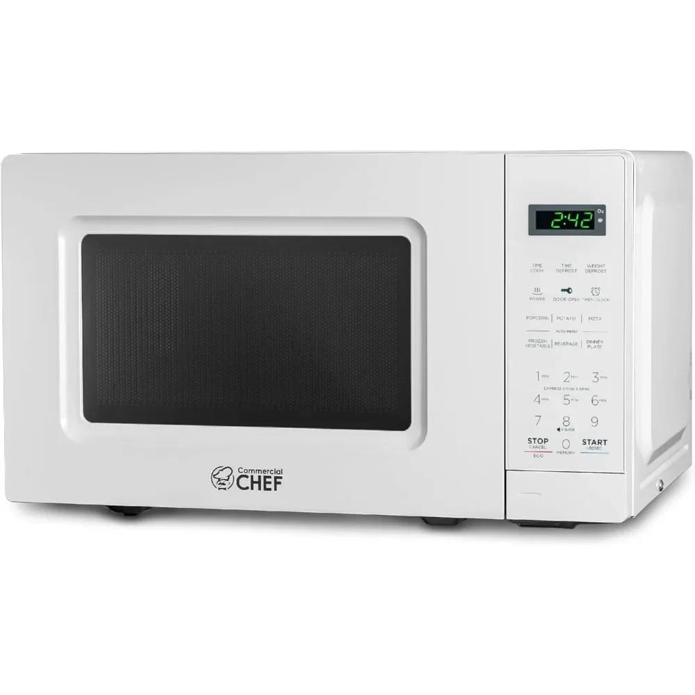 Ft Microwave with 10 Power Levels, 700W Microwave with Digital Display, Countertop Microwave with Child Safety