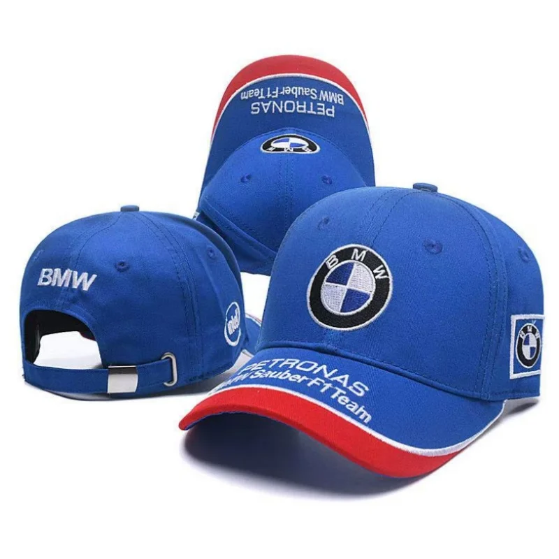 

2025 BMW Hat BMW Logo Bike Cap Car Motorcycle Racing F1 Baseball Cap Adjustable Casual Breathable Kart Cap Hip Hop BMW logo