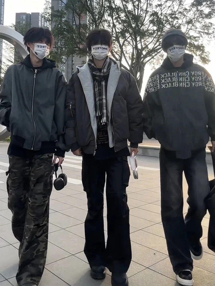 

Мужская куртка-бомбер American Sle MA Pilot, осенне-зимняя, утепленная, из хлопка, рабочая одежда, на молнии