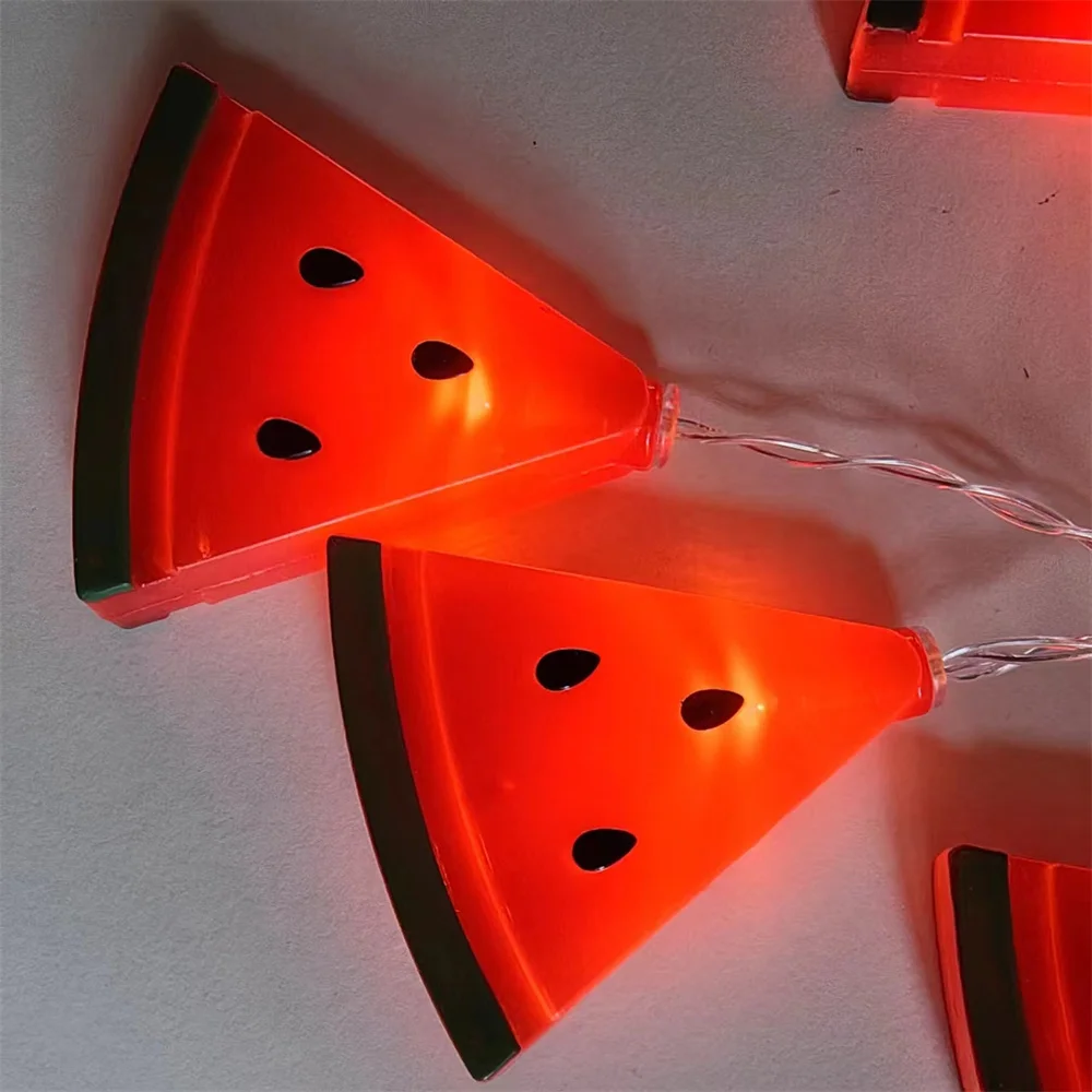 Party führte Rom Dekoration Frucht Wassermelone Lichterketten Indoor Party Atmosphäre Weihnachten Batterie USB Lichterketten Vorhänge 573