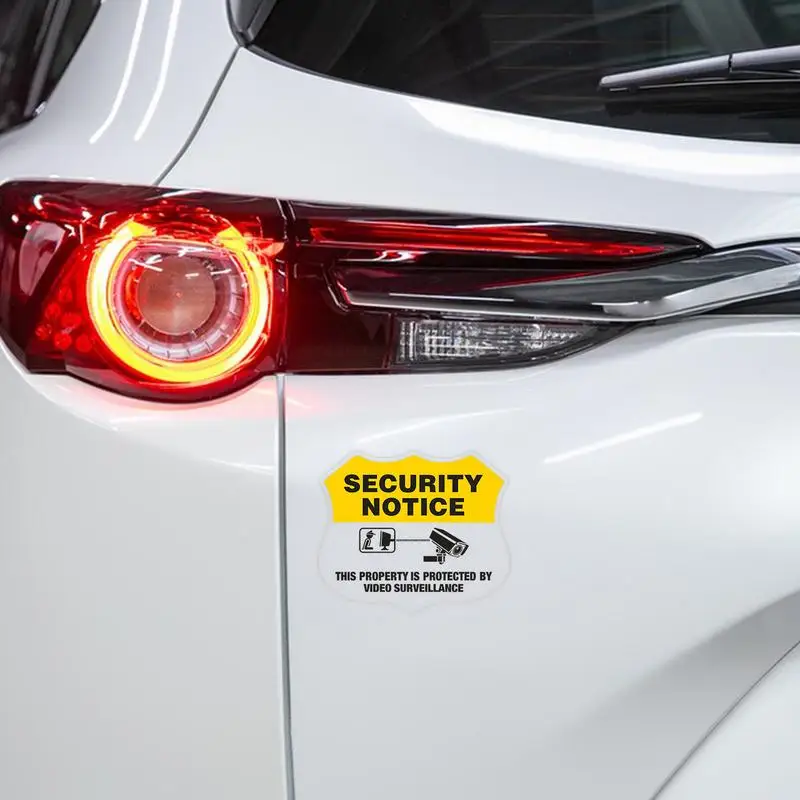 Camera Warning Security Decal Security Camera Warning Label This Property Is Protected By Video Adhesive Labels For Window Door
