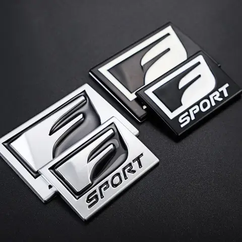Metal Car Styling Body Side Stickers F SPORT Logo Badge Emblem For Lexus CT ES GS NX IS250 CT200h IS300h ES300h ERX400h NX300h